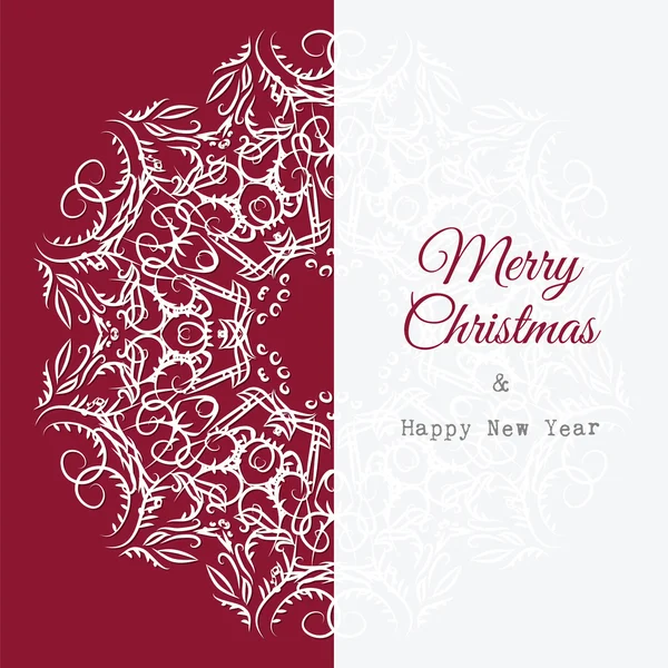 Christmas card with snowflakes — Stock Vector