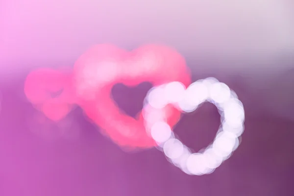 Fuzzy heart, defocused background — Stock Photo, Image