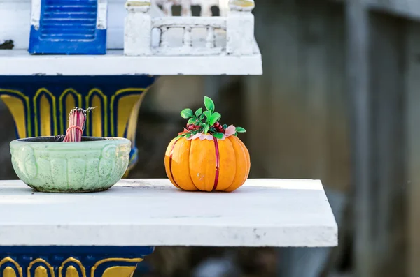 Ofrendas de calabaza para ceremonia religiosa — Foto de Stock