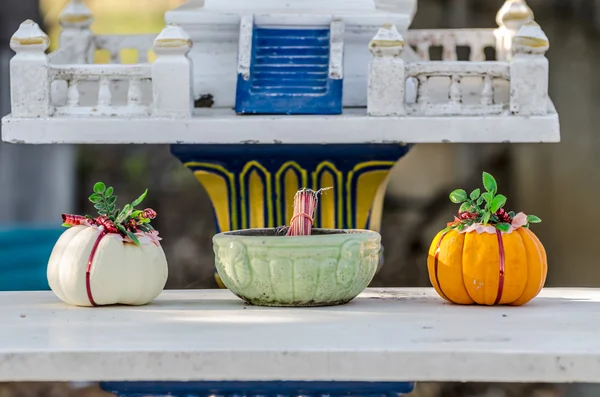 Ofrendas de calabaza para ceremonia religiosa — Foto de Stock