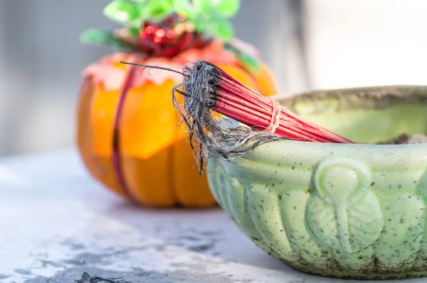 Ofrendas de calabaza para ceremonia religiosa — Foto de Stock