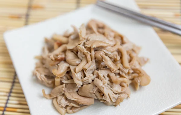 Steamed mushrooms — Stock Photo, Image