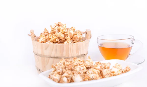 Karamell-Popcorn — Stockfoto