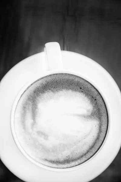 Cup of fresh cappuccino on table — Stock Photo, Image