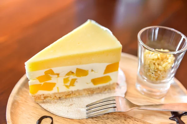 Mango-Käsekuchen — Stockfoto