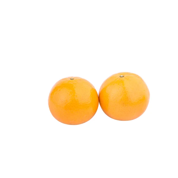 Дві жовті мандаринами — стокове фото