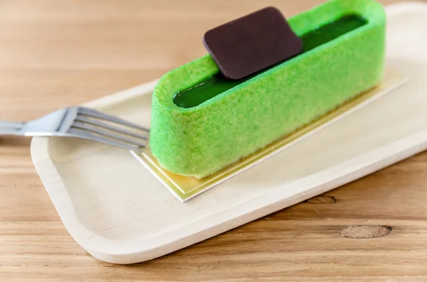 Bolo de chá verde — Fotografia de Stock