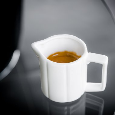 Espresso kahve beyaz Kupası