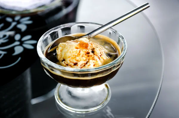 Cup of Affogato with ice cream — Stock Photo, Image