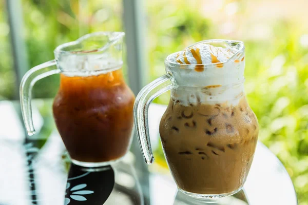 A jug of ice coffee — Stock Photo, Image