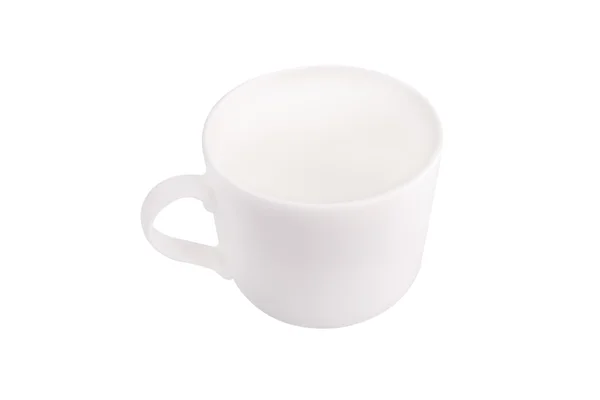 Biały kubek ceramiczny — Zdjęcie stockowe
