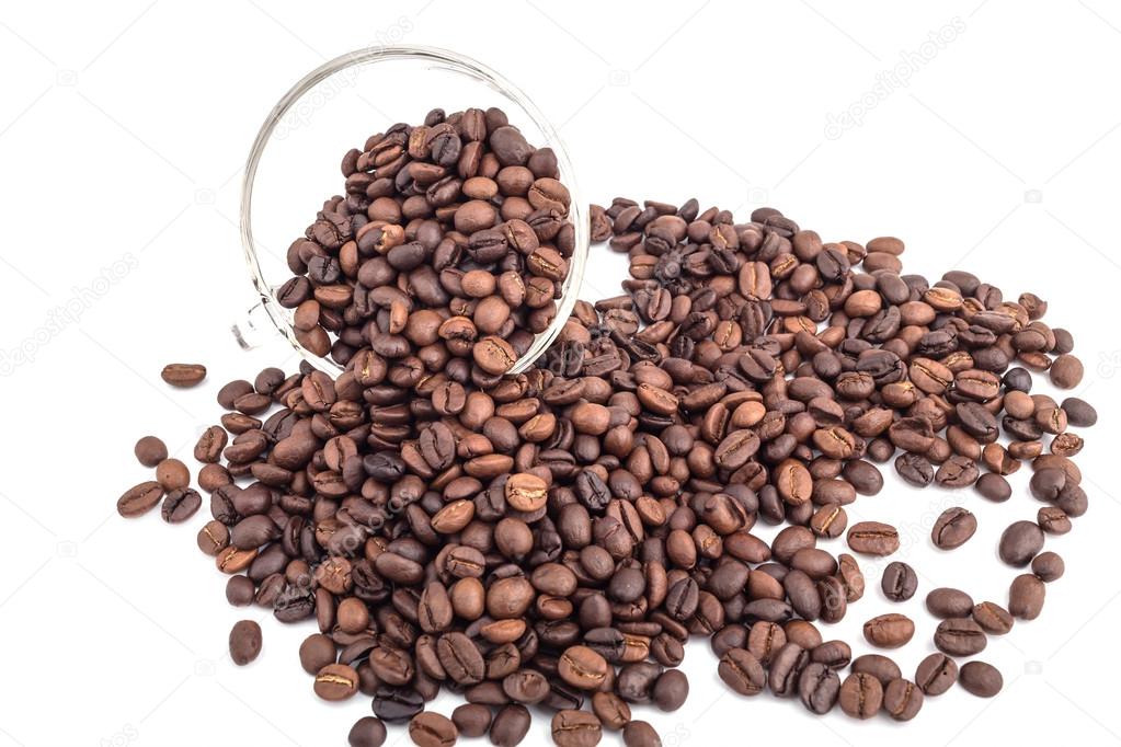 Transparent Glass Full Of Coffee Beans On White Background Photo By Dourleak Transparent Glass Full Of Coffee Beans On White Background Photo By Dourleak