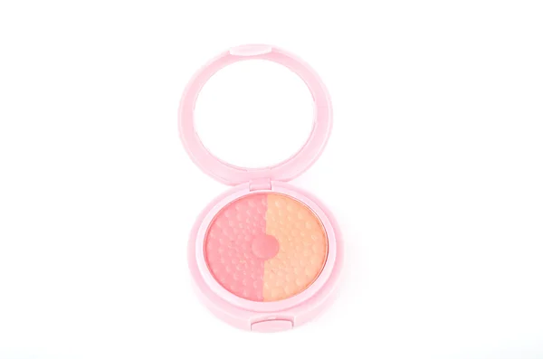Color maquillaje polvo en forma redonda —  Fotos de Stock