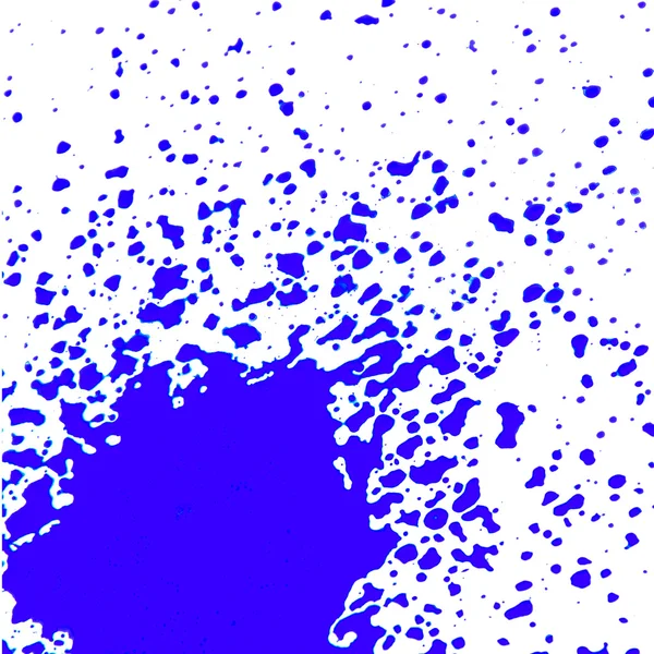 Blauwe verf splash geïsoleerd — Stockfoto