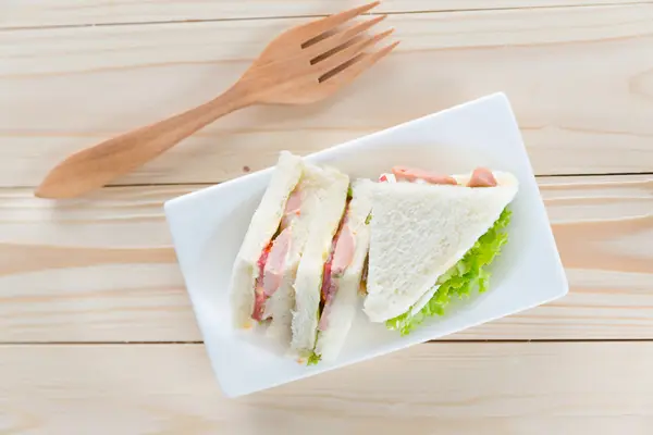 Club Sandwich con verdure — Foto Stock