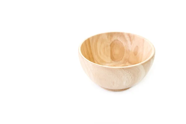 Wooden rice bowl — Stock Photo, Image
