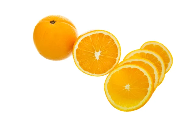 Orange slice isolated on white — Stock Photo, Image