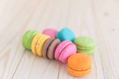 renkli macaroons