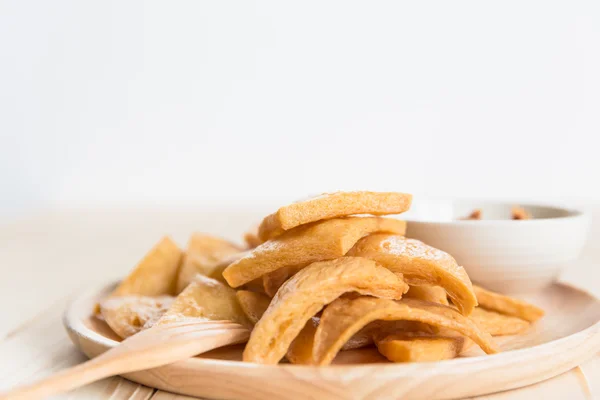 Stekt tofu, friterad tofu — Stockfoto