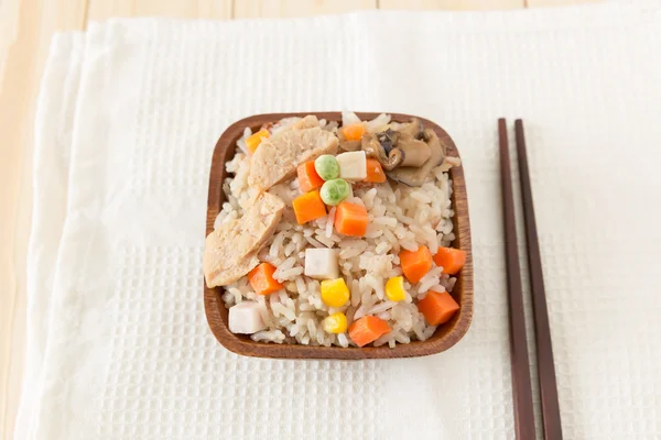 Arroz cocido con verduras — Foto de Stock