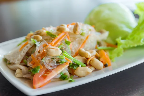 Vege sour & spicy vermicelli salad — Stock Photo, Image