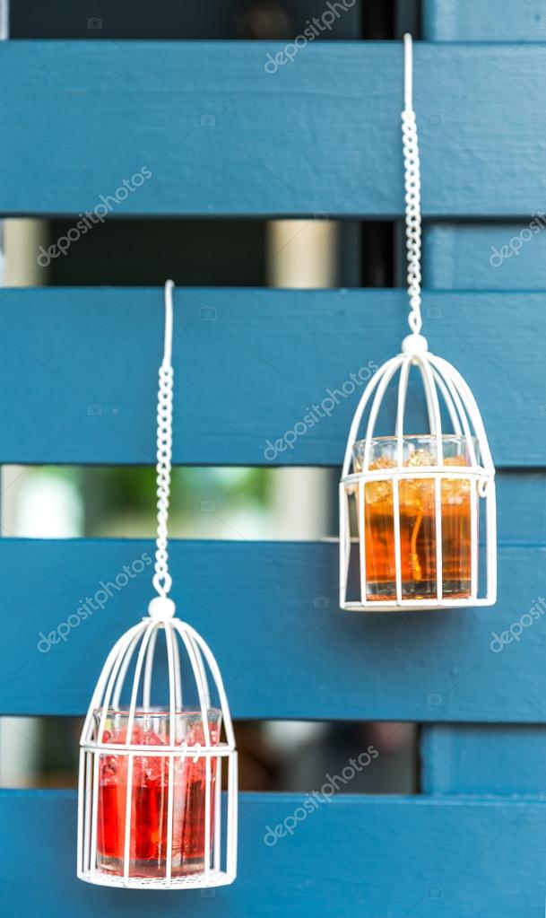 Cages à Oiseaux Décorés Bougies De Blanc à Lintérieur