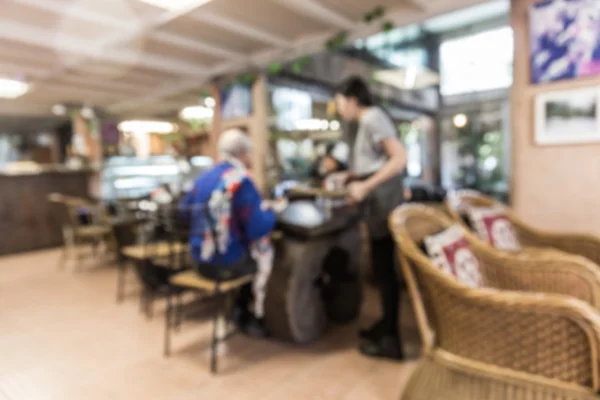 Café desenfoque fondo tienda — Foto de Stock