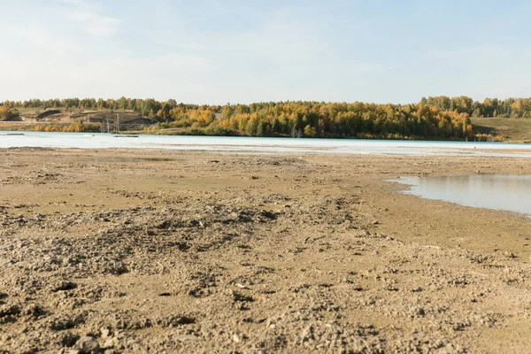 Acqua Nella Discarica Cenere Sembra Bella Come Sulle Cartoline Delle — Foto Stock