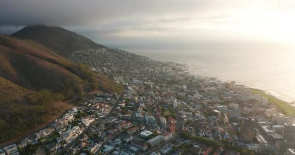 Vista aérea da cidade Cape Town Republic África do Sul. — Vídeo de Stock