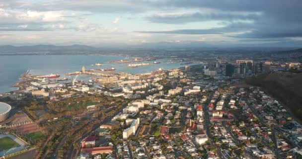 Vista aérea da cidade Cape Town Republic África do Sul. — Vídeo de Stock