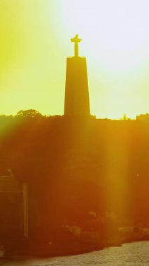  Cabo da Roca 'nın hava manzarası. Avrupa 'nın en batı noktası. Portekiz.