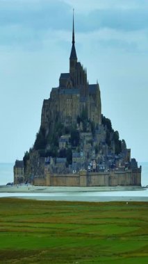  Mont Saint Michel.Iconic Adası ve manastırı, Normandiya, Fransa, 22.06.2025.
