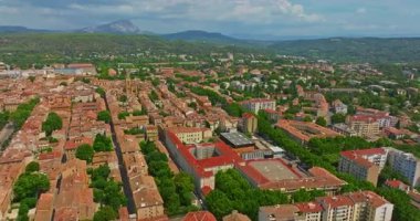 Güney Fransa, Provence 'deki eski Aix-en-Provence kasabası..