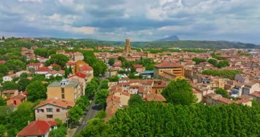 Güney Fransa, Provence 'deki eski Aix-en-Provence kasabası..