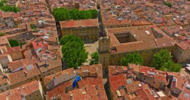 Güney Fransa, Provence 'deki eski Aix-en-Provence kasabası.