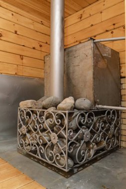 Rus hamamında taş ocağı.