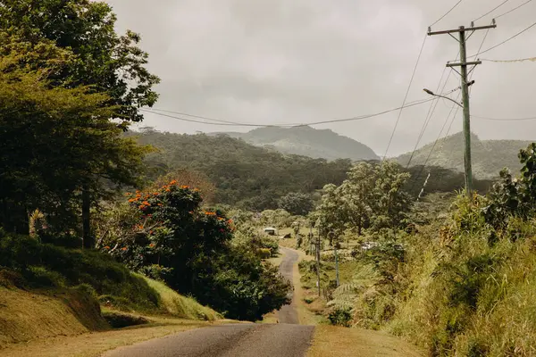 Köyün manzarası, Upolu, Samoa