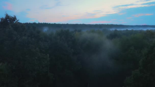 Nebel Und Blauer Himmel — Stockvideo