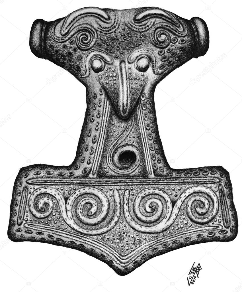 Thor's Hammer magical weapon of thor exterminator and crusher of thursen