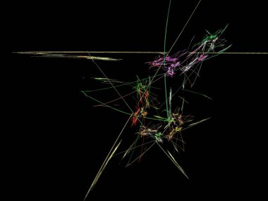 soyut arkaplan, eşsiz illüstrasyon, grafik ve tasarım sanat projeleri için çok renkli fraktal kompozisyon. - Evet. Yüksek kalite