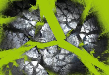 soyut arkaplan, benzersiz üç boyutlu illüstrasyon, grafik ve tasarım sanat projeleri için çok renkli fraktal kompozisyon. Yüksek kalite