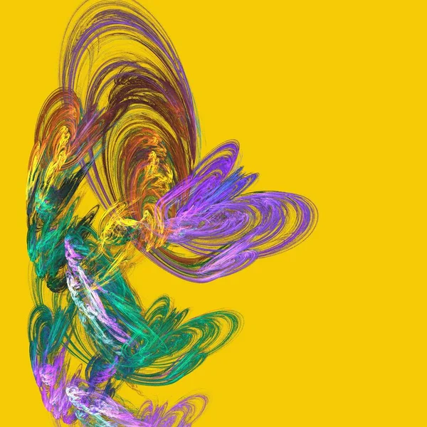 Абстрактный Фон Уникальная Трехмерная Иллюстрация Разноцветная Фрактальная Композиция Графических Дизайнерских — стоковое фото