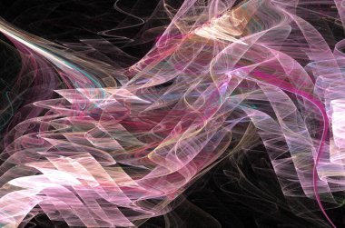 soyut arkaplan, benzersiz üç boyutlu illüstrasyon, grafik ve tasarım sanat projeleri için çok renkli fraktal kompozisyon. Yüksek kalite