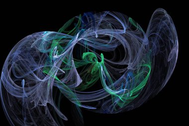 soyut arkaplan, 3 boyutlu illüstrasyon, grafik ve tasarım sanat projeleri için çok renkli fraktal eşsiz kompozisyon. Yüksek kalite