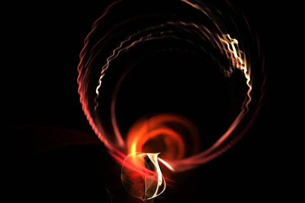 Abstrakter Hintergrund, Kunstdesign 3D-Illustration, geometrisches schwarz-rotes Unikat, mehrfarbiges Fraktal-Kompositionbanner — Stockfoto
