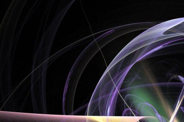 soyut arkaplan, 3 boyutlu illüstrasyon, grafik ve tasarım sanat projeleri için çok renkli fraktal eşsiz kompozisyon. Yüksek kalite