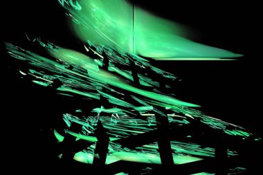 soyut arkaplan, 3 boyutlu illüstrasyon, grafik ve tasarım sanat projeleri için çok renkli fraktal eşsiz kompozisyon. Yüksek kalite