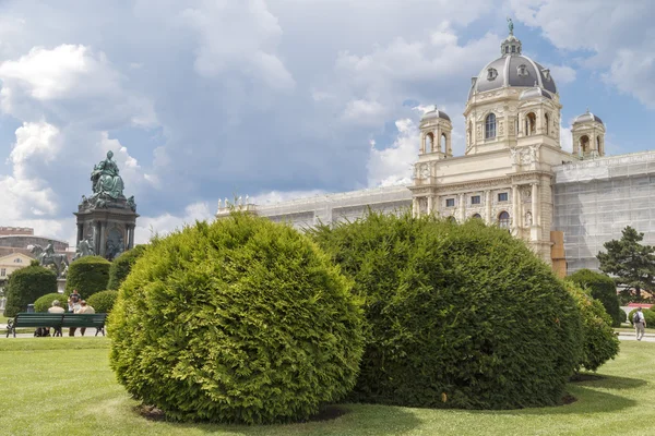 Австрия, Вена, вид на Музей естественной истории, Мария Тереза — стоковое фото