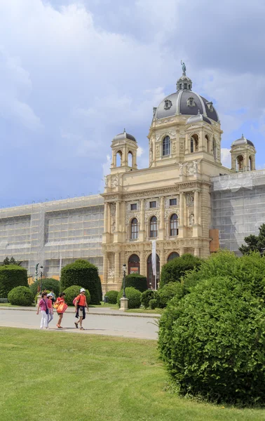 Австрия, Вена, вид на Музей естественной истории, Мария Тереза м — стоковое фото