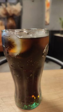 October 22 2024 Hradec Kralove, Czech Republic Europe, Kralov region, Kralovehradecky kraj, Ice cold drink tea time table restaurant objects . High quality photo